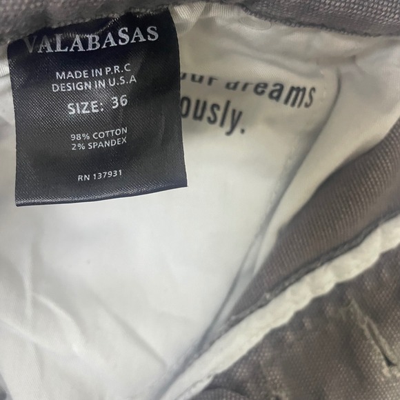 VALABASAS Carpenter Jeans Size 36 Paisley Trim Distressed Denim Pants - Picture 6 of 16